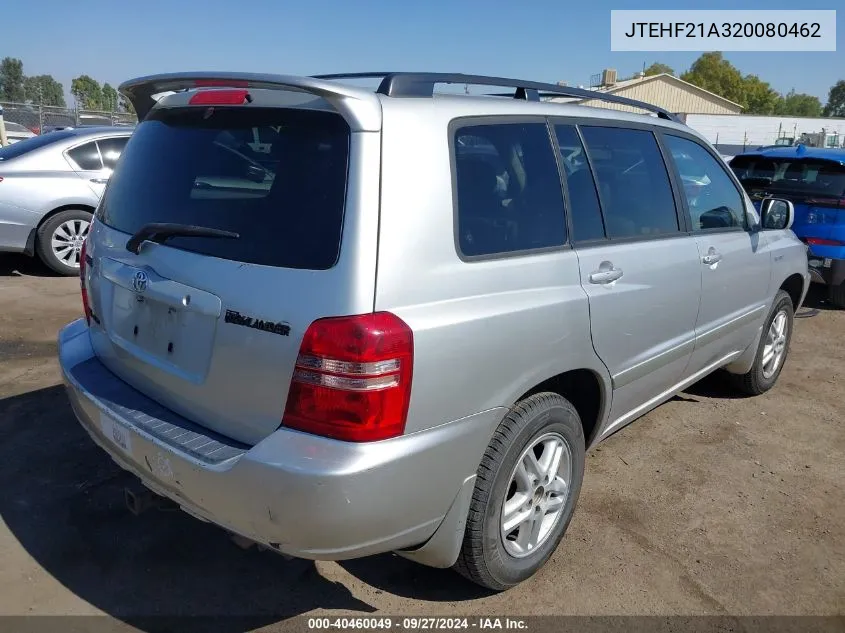 2002 Toyota Highlander Limited V6 VIN: JTEHF21A320080462 Lot: 40460049