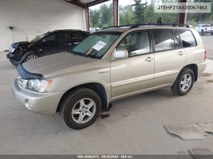 2002 Toyota Highlander Limited VIN: JTEHF21A620067463 Lot: 40462472