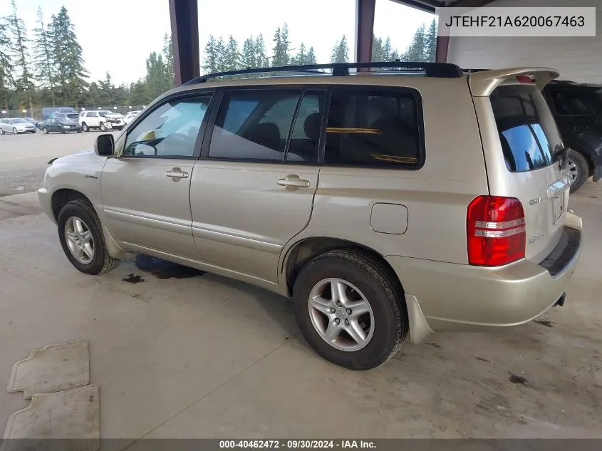 2002 Toyota Highlander Limited VIN: JTEHF21A620067463 Lot: 40462472