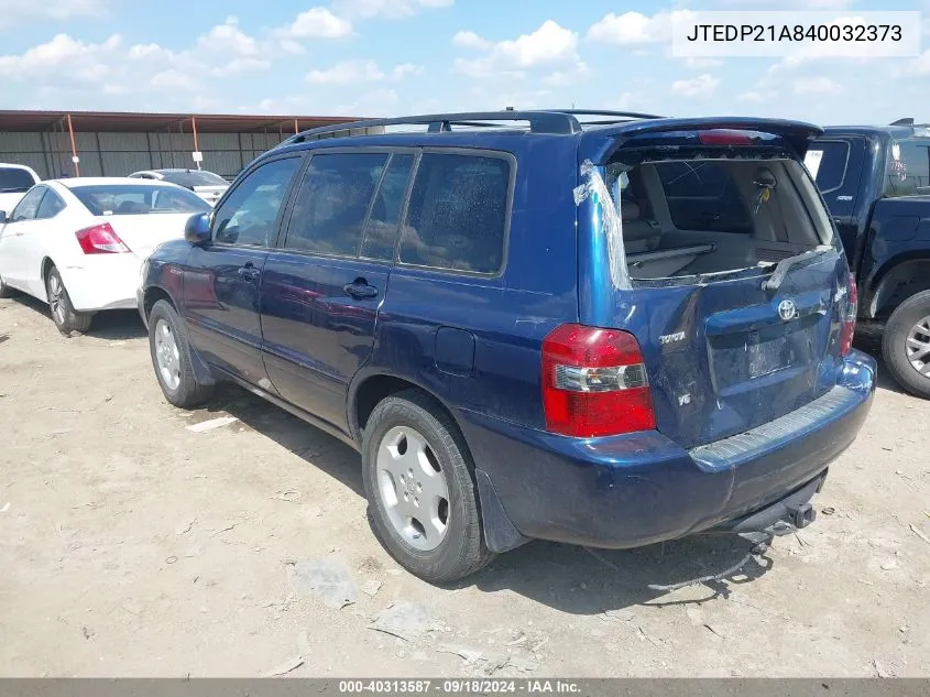 JTEDP21A840032373 2004 Toyota Highlander Limited