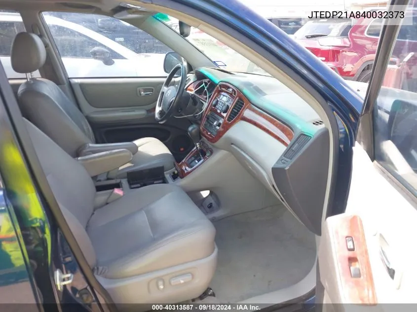 JTEDP21A840032373 2004 Toyota Highlander Limited