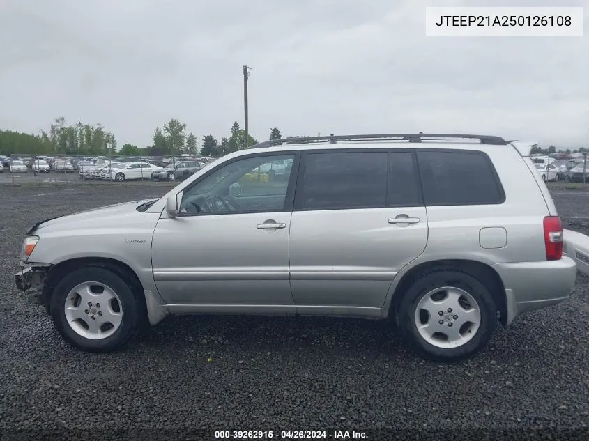 JTEEP21A250126108 2005 Toyota Highlander Limited V6