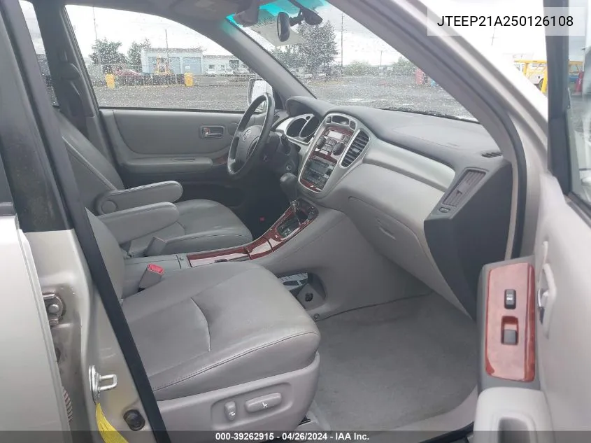 JTEEP21A250126108 2005 Toyota Highlander Limited V6