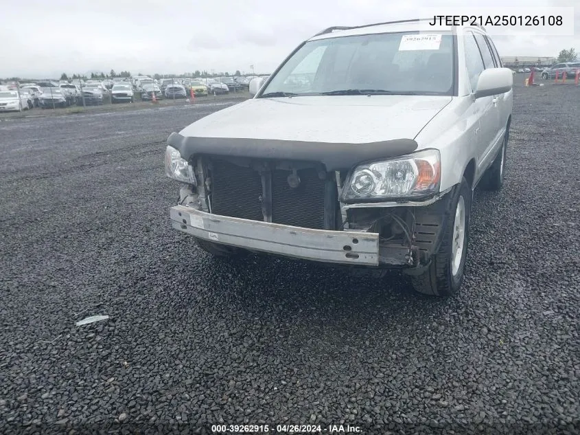 JTEEP21A250126108 2005 Toyota Highlander Limited V6