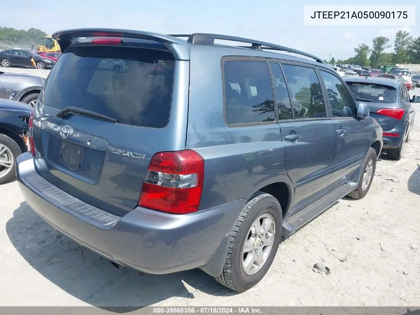 JTEEP21A050090175 2005 Toyota Highlander V6