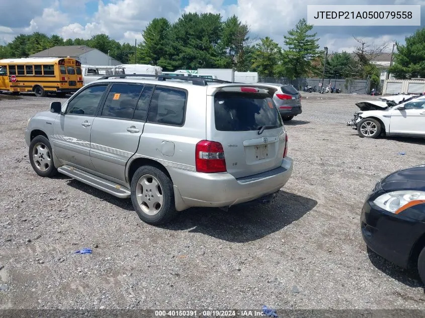 2005 Toyota Highlander Limited V6 VIN: JTEDP21A050079558 Lot: 40150391