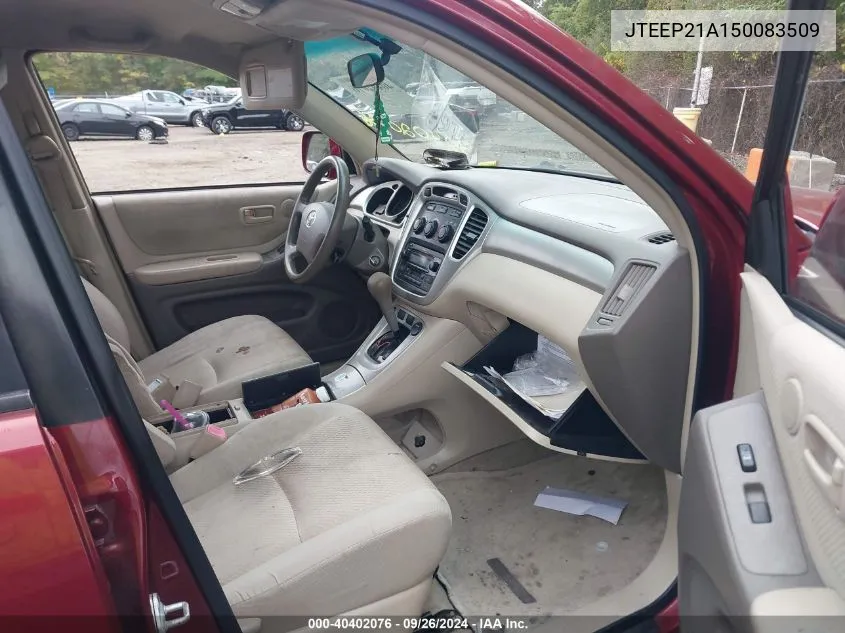 JTEEP21A150083509 2005 Toyota Highlander V6