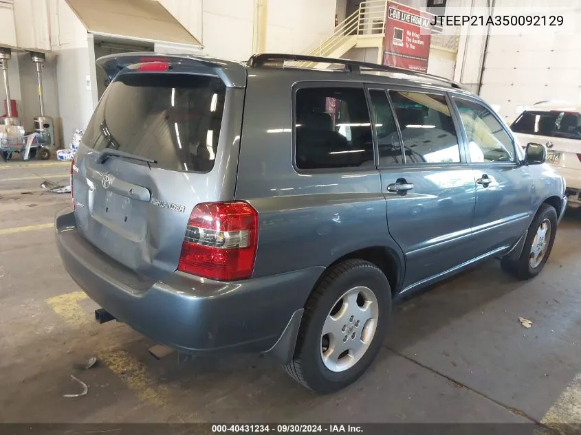 JTEEP21A350092129 2005 Toyota Highlander Limited