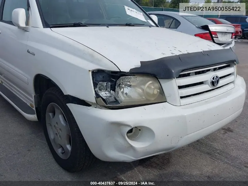 2005 Toyota Highlander Limited V6 VIN: JTEDP21A950055422 Lot: 40437637