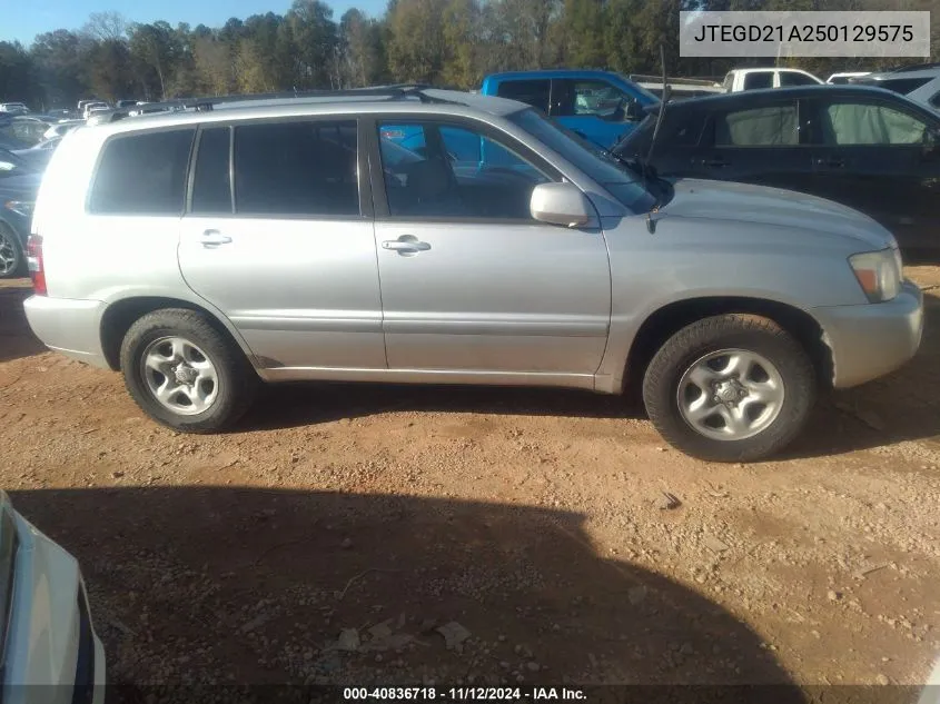 JTEGD21A250129575 2005 Toyota Highlander