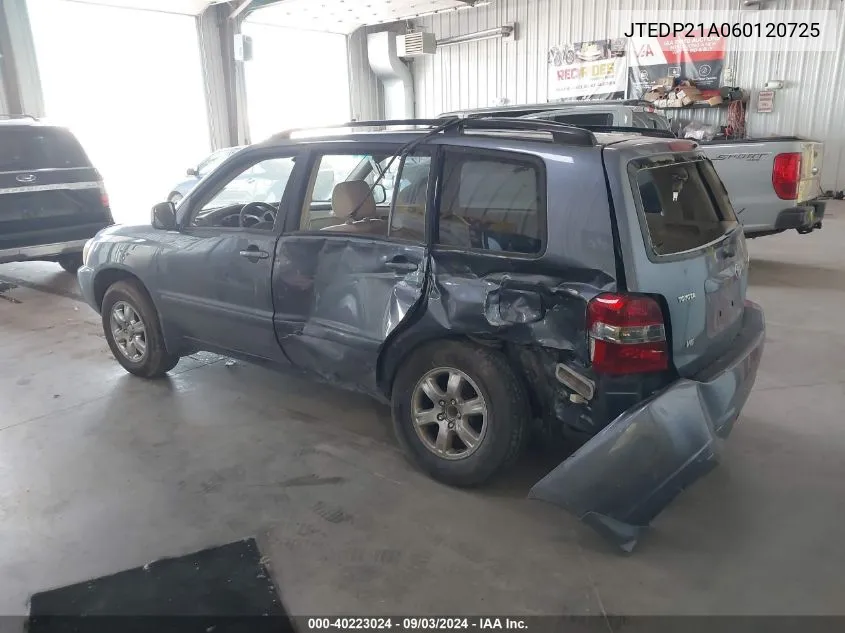 JTEDP21A060120725 2006 Toyota Highlander Limited