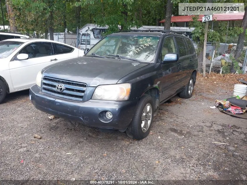 JTEDP21A460121201 2006 Toyota Highlander V6