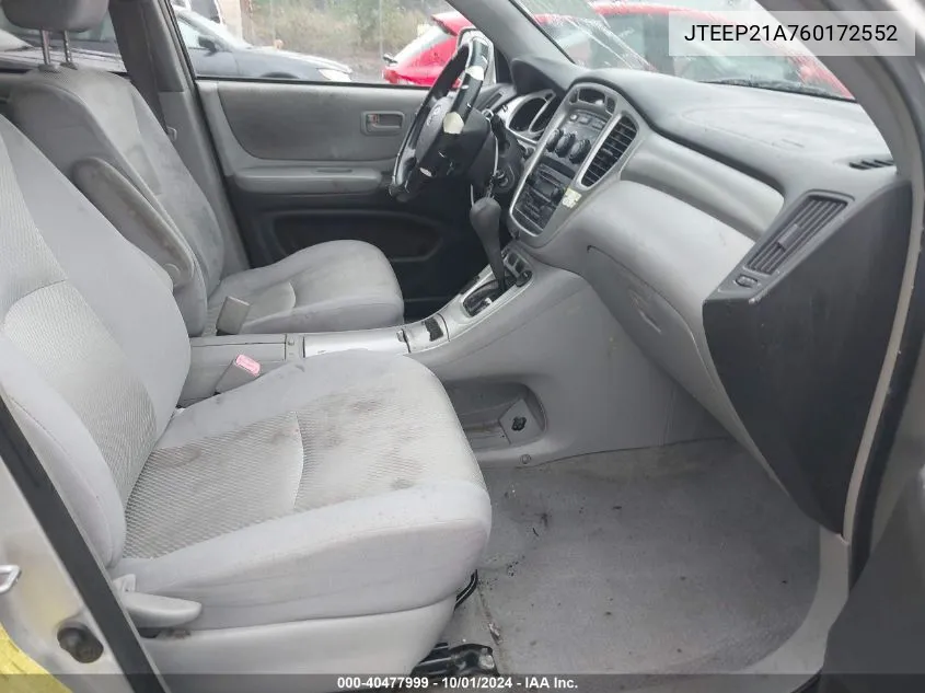 JTEEP21A760172552 2006 Toyota Highlander Limited