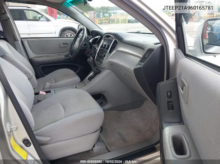 JTEEP21A960165781 2006 Toyota Highlander V6