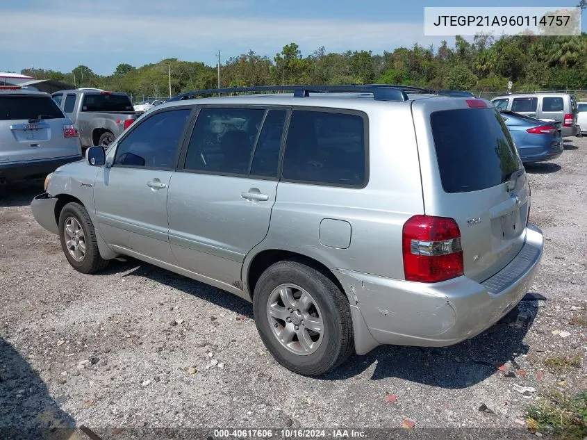 JTEGP21A960114757 2006 Toyota Highlander V6