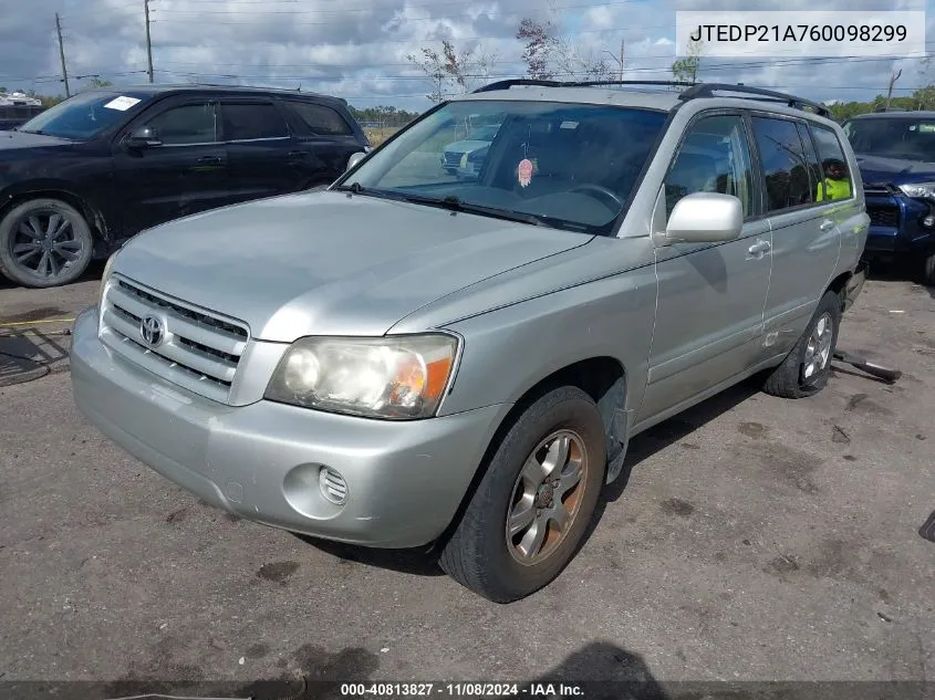 JTEDP21A760098299 2006 Toyota Highlander V6