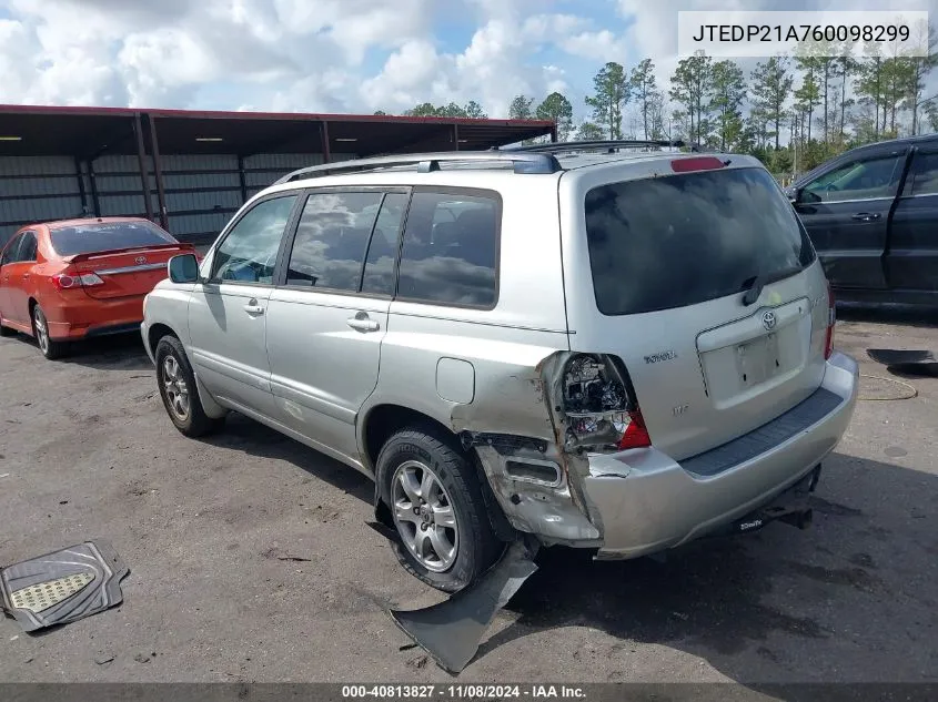 JTEDP21A760098299 2006 Toyota Highlander V6