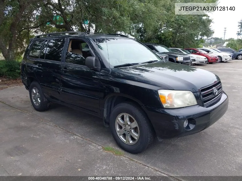 JTEGP21A370128140 2007 Toyota Highlander V6