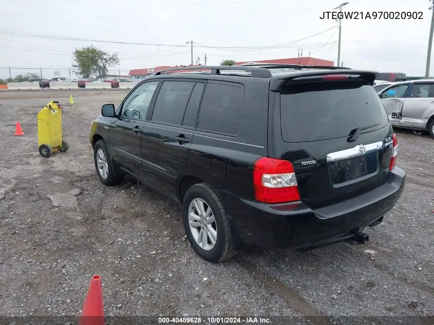 JTEGW21A970020902 2007 Toyota Highlander Hybrid V6