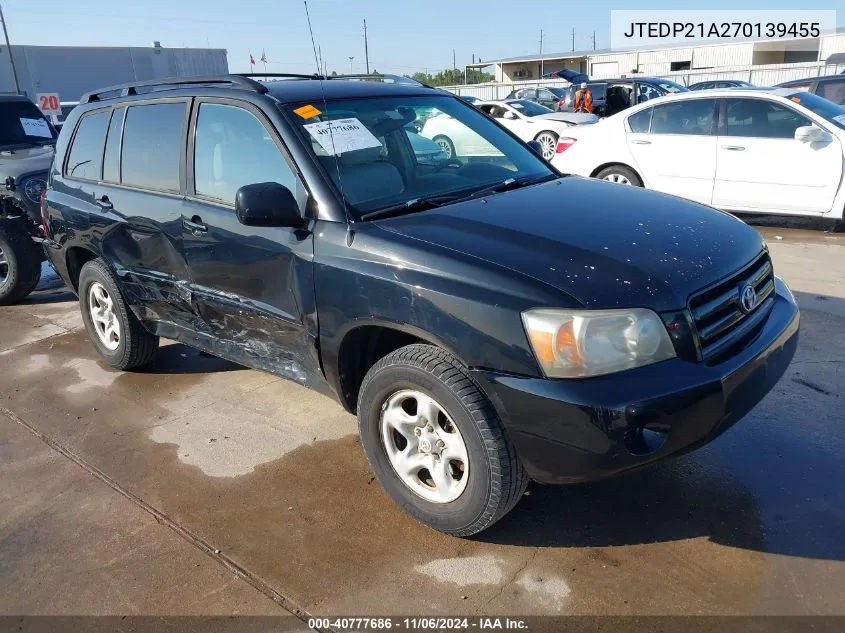 JTEDP21A270139455 2007 Toyota Highlander V6