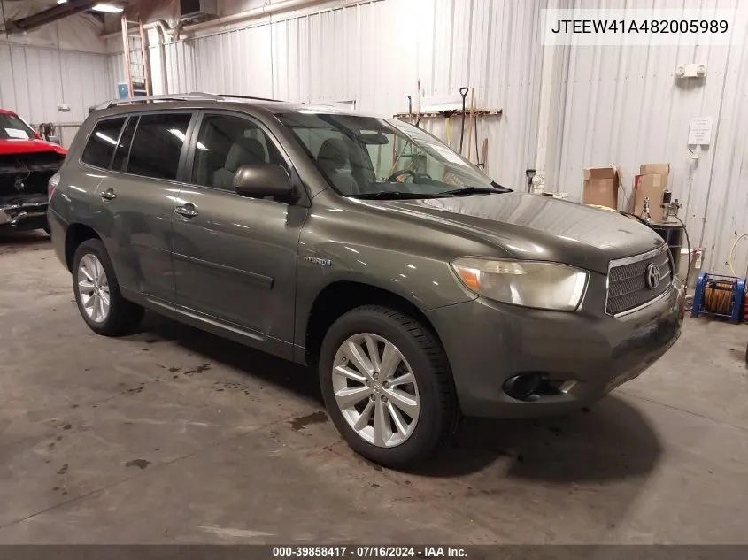 JTEEW41A482005989 2008 Toyota Highlander Hybrid