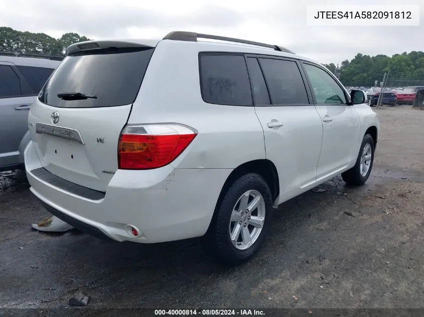 JTEES41A582091812 2008 Toyota Highlander