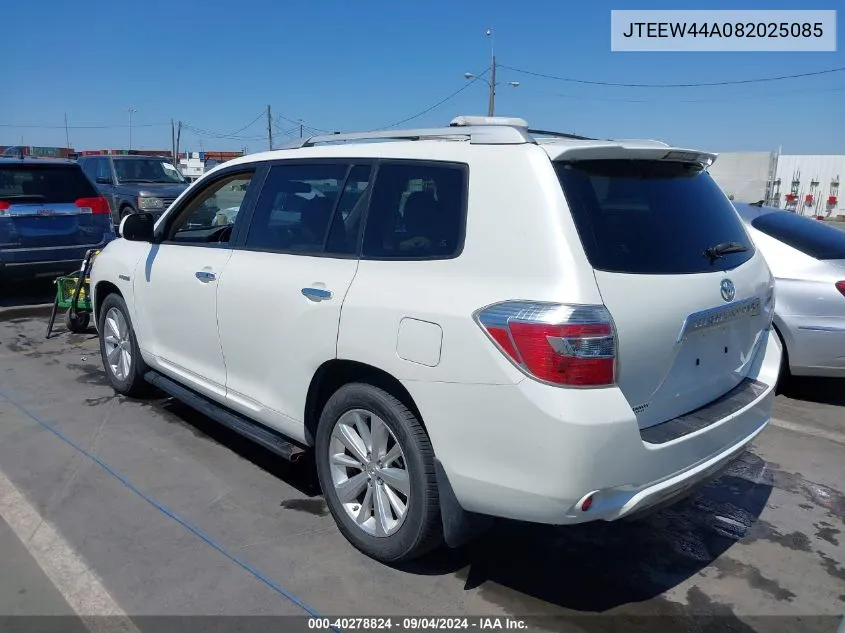 JTEEW44A082025085 2008 Toyota Highlander Hybrid Limited