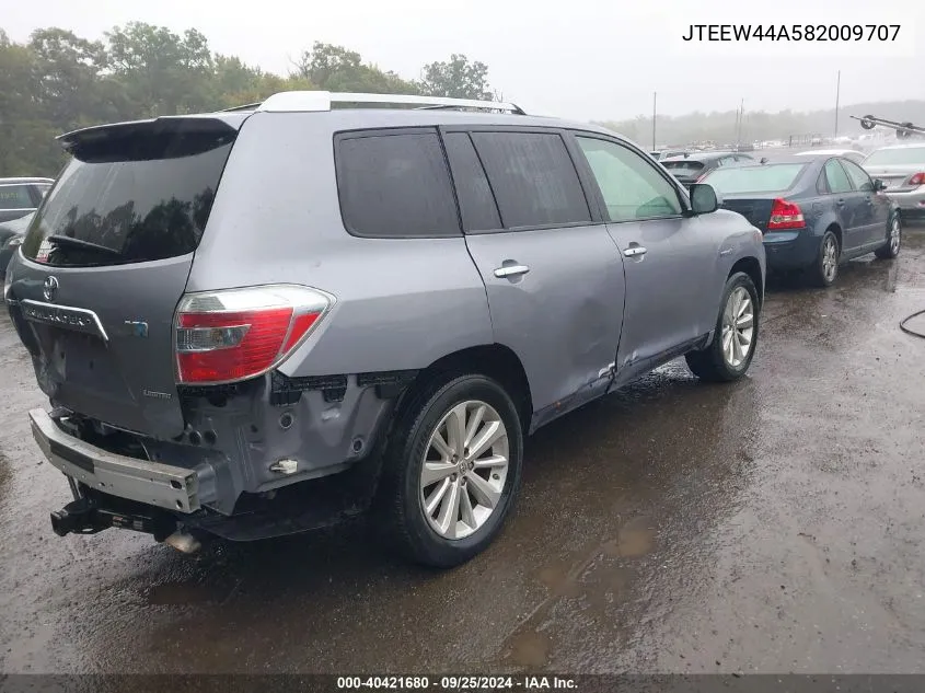 JTEEW44A582009707 2008 Toyota Highlander Hybrid Limited