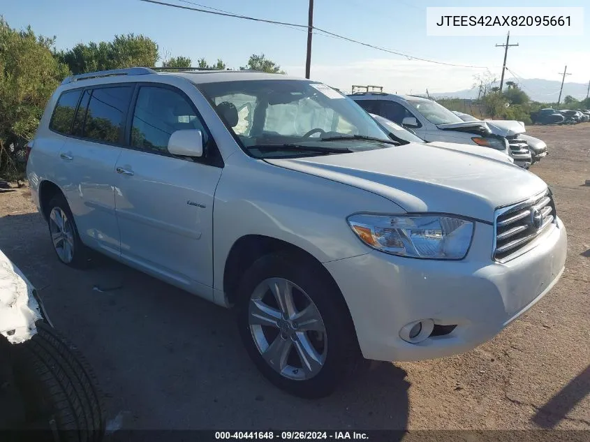 2008 Toyota Highlander Limited VIN: JTEES42AX82095661 Lot: 40441648