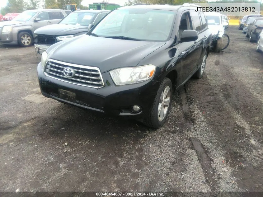 2008 Toyota Highlander Sport VIN: JTEES43A482013812 Lot: 40454687