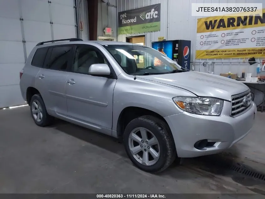 JTEES41A382076337 2008 Toyota Highlander