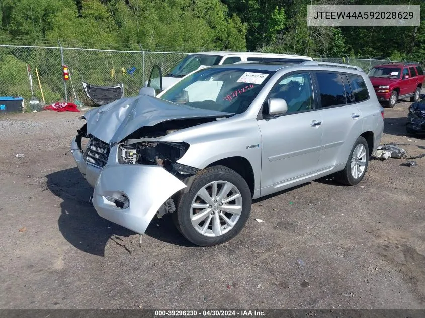 JTEEW44A592028629 2009 Toyota Highlander Hybrid Limited