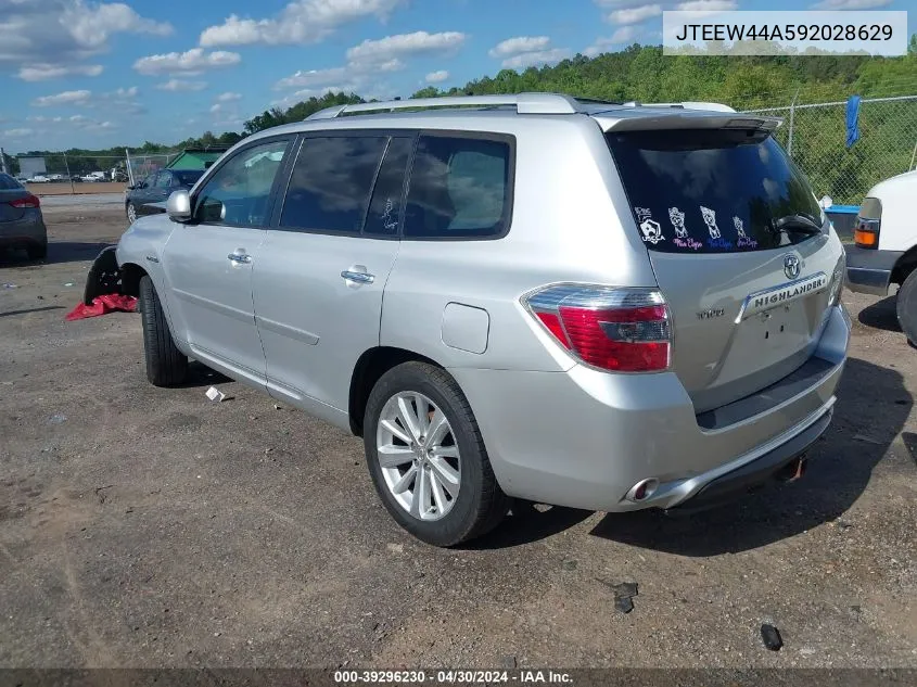 JTEEW44A592028629 2009 Toyota Highlander Hybrid Limited