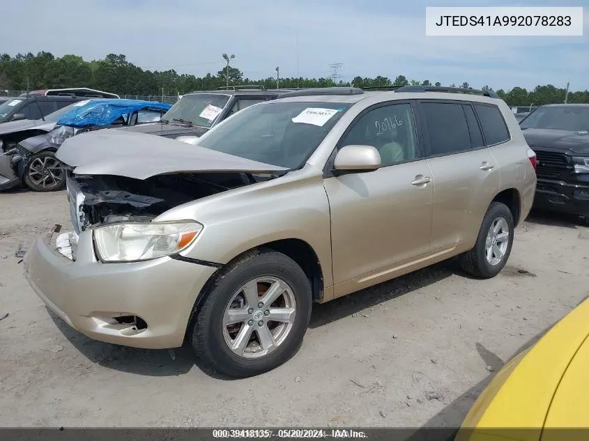 JTEDS41A992078283 2009 Toyota Highlander