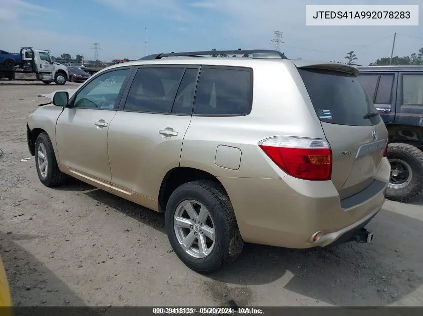 JTEDS41A992078283 2009 Toyota Highlander