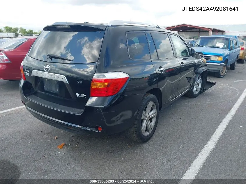 JTEDS42A492081641 2009 Toyota Highlander Limited