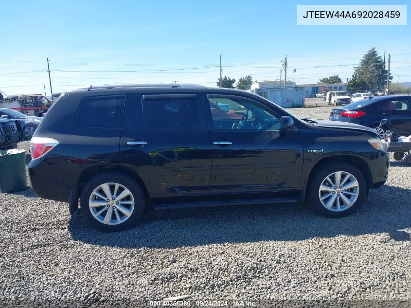 2009 Toyota Highlander Hybrid Limited VIN: JTEEW44A692028459 Lot: 40355380