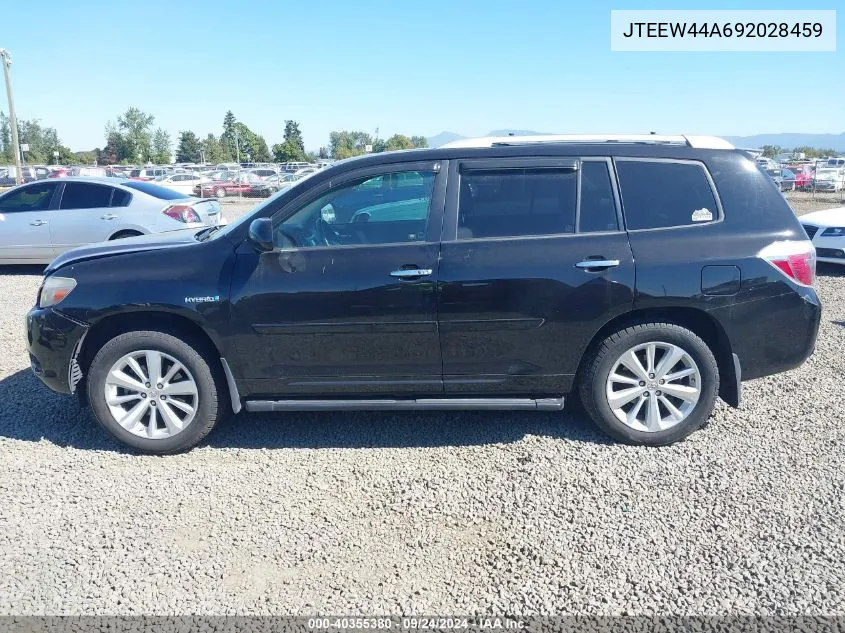 2009 Toyota Highlander Hybrid Limited VIN: JTEEW44A692028459 Lot: 40355380