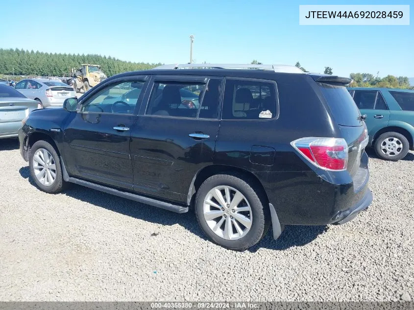 2009 Toyota Highlander Hybrid Limited VIN: JTEEW44A692028459 Lot: 40355380