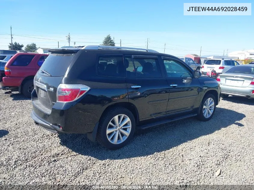 2009 Toyota Highlander Hybrid Limited VIN: JTEEW44A692028459 Lot: 40355380