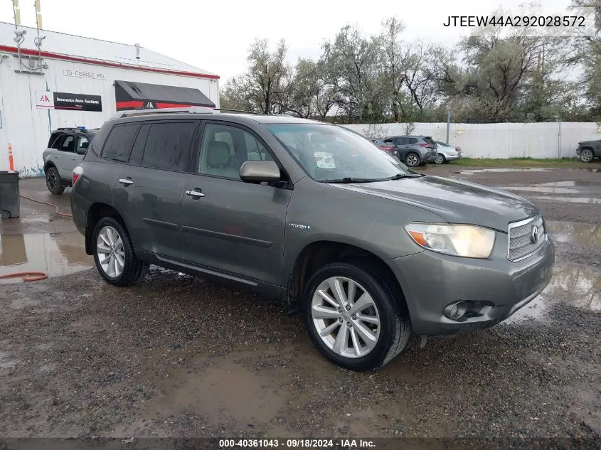 JTEEW44A292028572 2009 Toyota Highlander Hybrid Limited