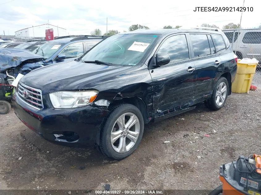 JTEES42A992142910 2009 Toyota Highlander Limited