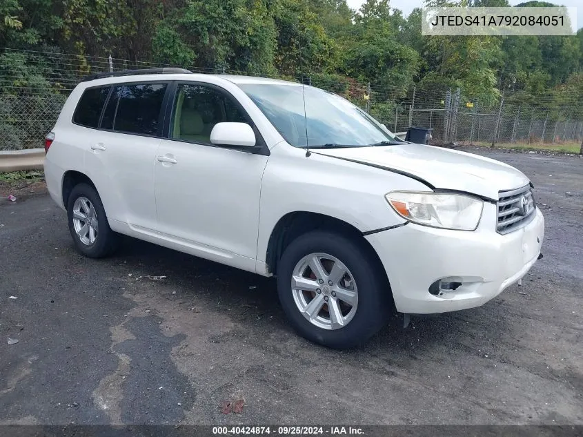 2009 Toyota Highlander VIN: JTEDS41A792084051 Lot: 40424874