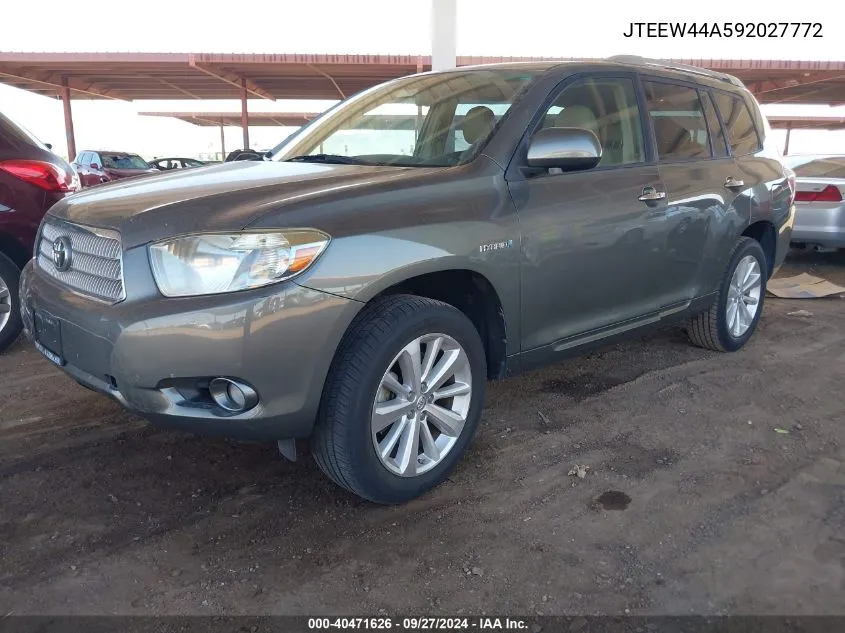 JTEEW44A592027772 2009 Toyota Highlander Hybrid Limited