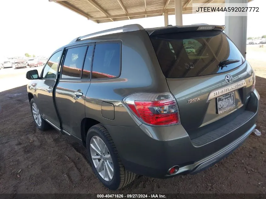 JTEEW44A592027772 2009 Toyota Highlander Hybrid Limited