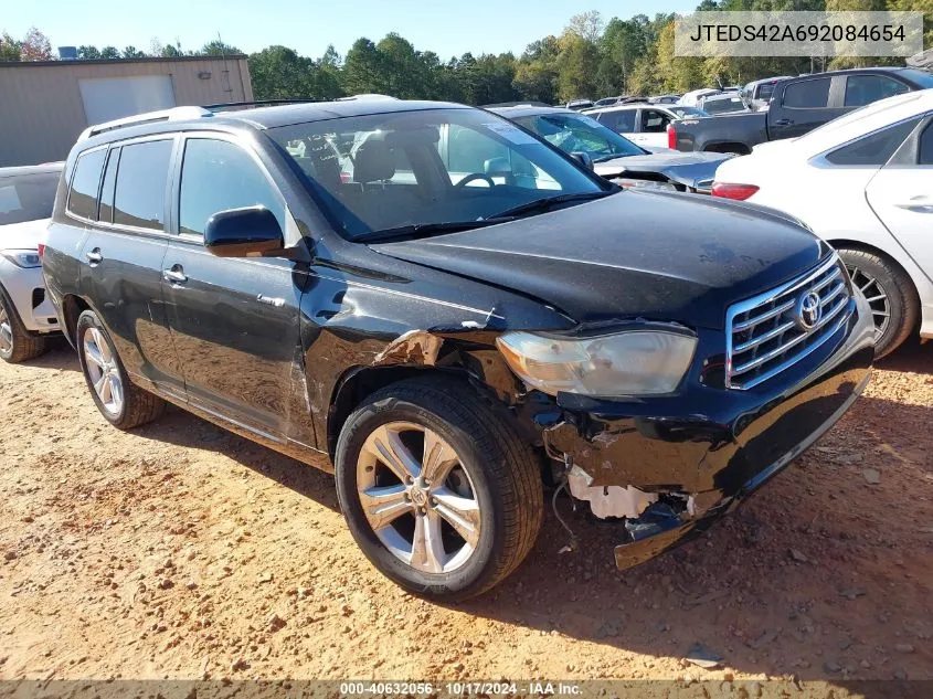 2009 Toyota Highlander Limited VIN: JTEDS42A692084654 Lot: 40632056