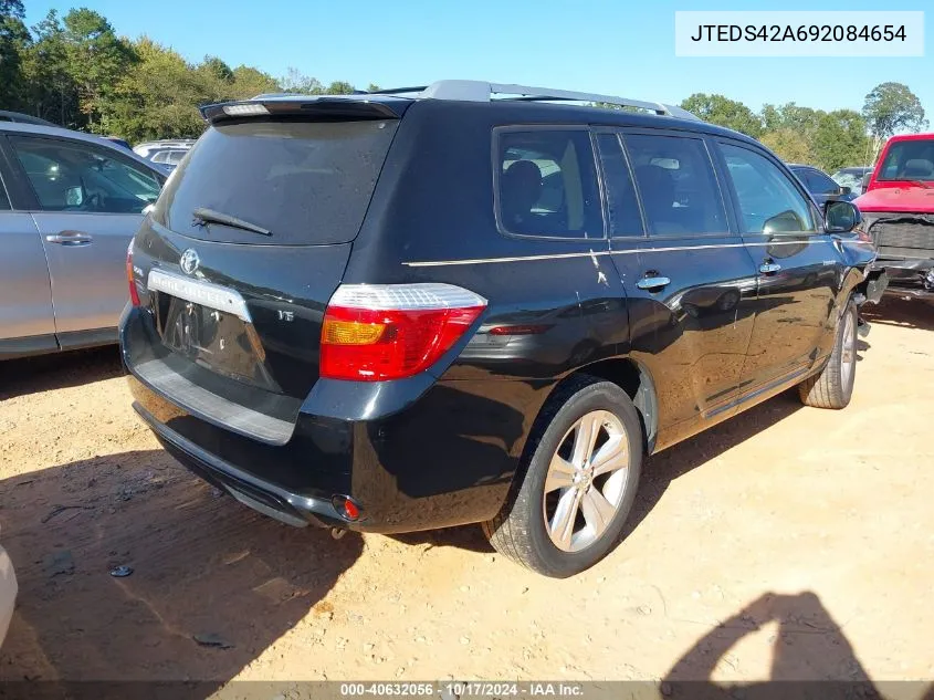 2009 Toyota Highlander Limited VIN: JTEDS42A692084654 Lot: 40632056