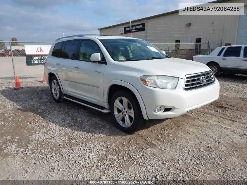 2009 Toyota Highlander Limited VIN: JTEDS42A792084288 Lot: 40781133