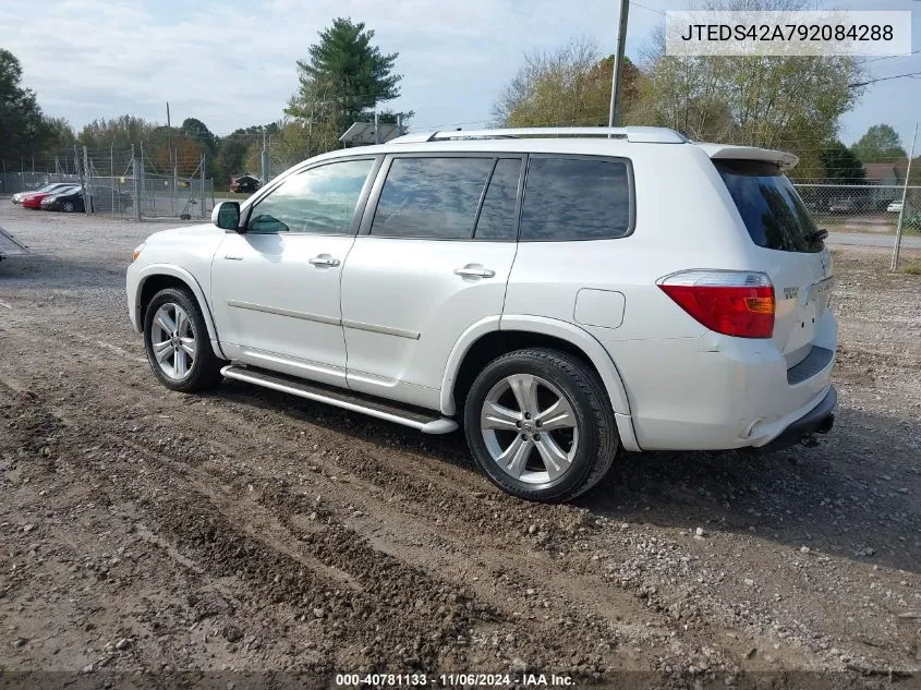 2009 Toyota Highlander Limited VIN: JTEDS42A792084288 Lot: 40781133