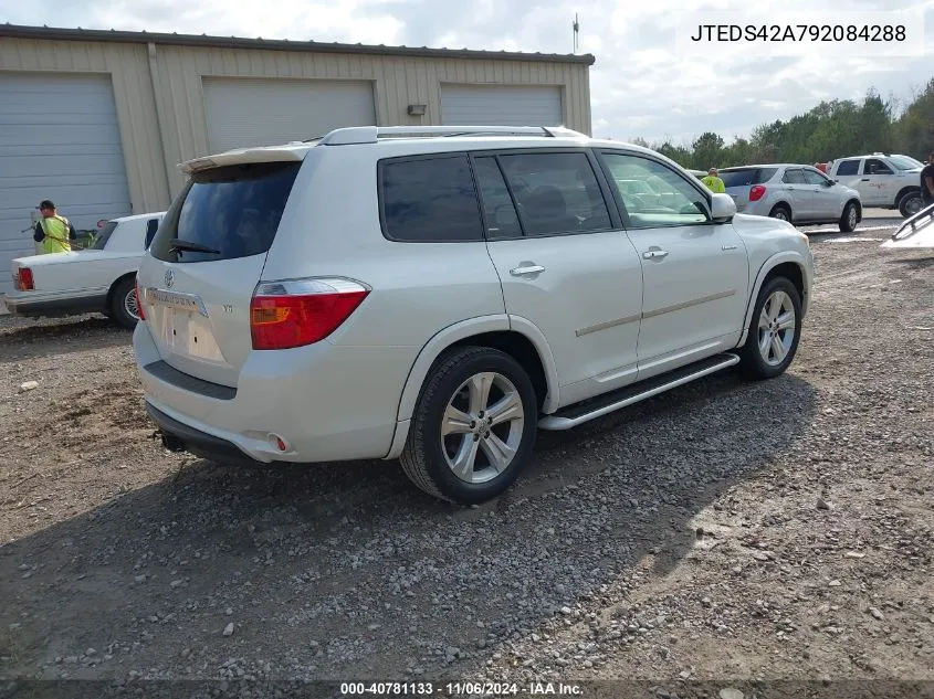 2009 Toyota Highlander Limited VIN: JTEDS42A792084288 Lot: 40781133